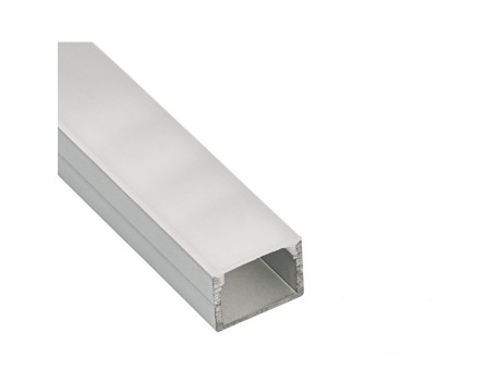 LISTELO ALUMINIO LED 14X19X2500MM CON HERRAJES