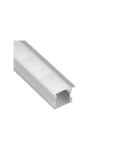 LISTELO ALUMINIO LED 15X24X2500MM CON HERRAJES