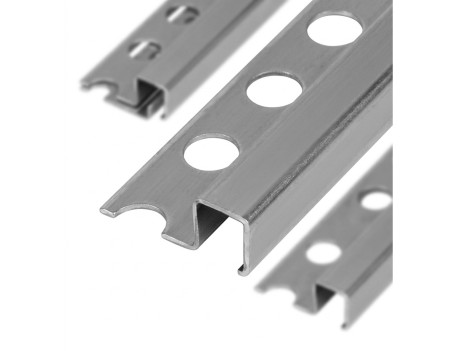 PERFIL ALUMINIO LISTELO CUADRADO BRILLANTE 2,6X14MM