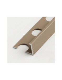 PERFIL L ALUMINIO ARENA GRIS 12X25X2600MM
