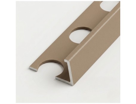 PERFIL L ALUMINIO ARENA GRIS 12X25X2600MM