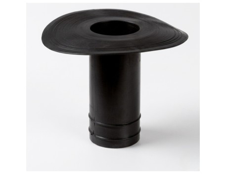 BOCA DESAGÜE PVC Ø90MM ALTURA 24CM SIFÓNICA