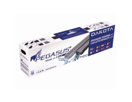KIT CANAL PLUS 100X13X7.5 GRIS CON REJILLA