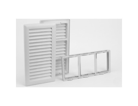 PACK 2 REJILLAS VENTILACIÓN FIJA ABS 130X260MM