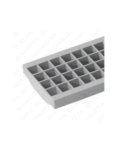 REJILLA GRIS CON CLIP CLASE A15 100X13 PP
