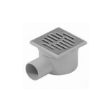 SUMIDERO SIFONADO LATERAL INOX 105X105MM CON REJILLA