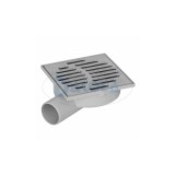 SUMIDERO SIFONADO REBAJADO INOX 150X150MM SALIDA LATERAL