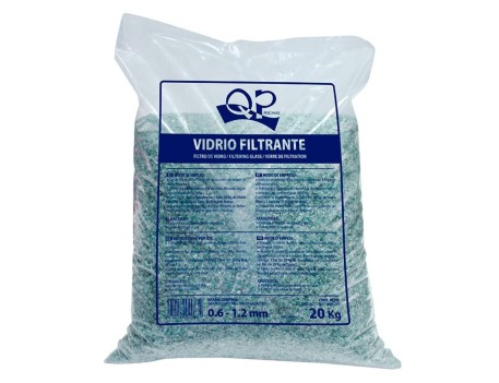 VIDRIO FILTRANTE QP SACO 20KG GRANULOMETRÍA 1.2-2MM