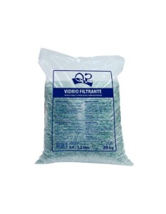 VIDRIO FILTRANTE PARA PISCINA SACO 20KG 2-5MM