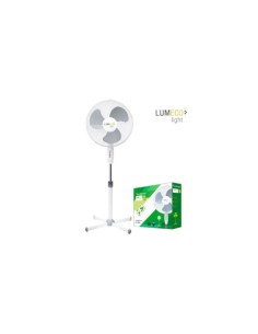 VENTILADOR DE PIE REGULABLE 40CM 45W BLANCO