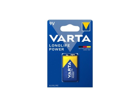 PILA ALCALINA VARTA LONGLIFE POWER 9V BLISTER 1UD