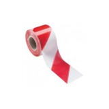 ROLLO BANDA SEÑALIZACIÓN BLANCA-ROJA 8CM 200M