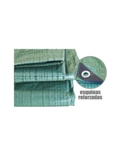 TOLDO IMPERMEABLE VERDE 5X8M CON OJETES