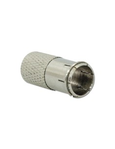 CONECTOR F RÁPIDO MACHO PARA ANTENA TV METAL