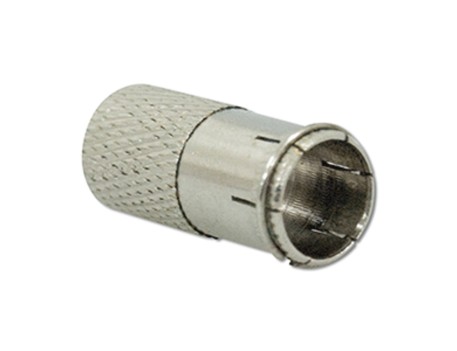 CONECTOR F RÁPIDO MACHO PARA ANTENA TV METAL