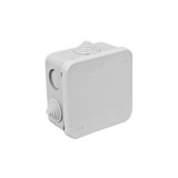 CAJA ESTANCA SUPERFICIE 100X100X50 7 ENTRADAS GRIS
