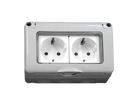 BASE DOBLE LUZ SCHUKO ESTANCA S34 HEPOLUZ 05630