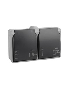BASE SCHUKO DOBLE 16A SUPERFICIE