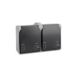 BASE SCHUKO DOBLE 16A SUPERFICIE