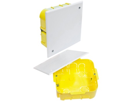 CAJA PLADUR EMPOTRAR 110X110X40MM HEPOLUZ