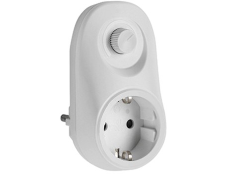 CLAVIJA SCHUKO CON REGULADOR LUZ HEPOLUZ 007938