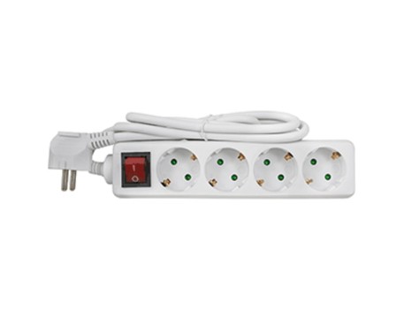 BASE 4 TOMAS 3X1.5MM2 CON INTERRUPTOR 1.5MT