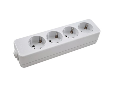 BASE 4 TOMAS LINEAL C/T/T 16A HEPOLUZ 09085