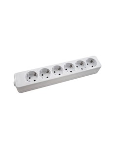 BASE 6 TOMAS LINEAL C/T/T 10-16A HEPOLUZ 09086