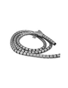 ORGANIZADOR CABLES CLIP 15MM GRIS 2.5M HEPOLUZ