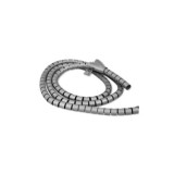 ORGANIZADOR CABLES CLIP 15MM GRIS 2.5M HEPOLUZ
