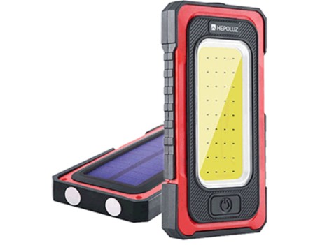 LINTERNA LED SOLAR RECARGABLE 13W HEPOLUZ