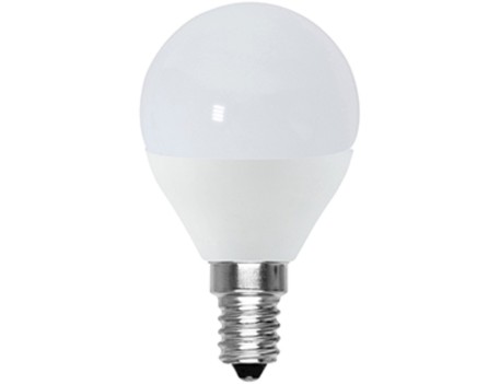 LÁMPARA ESFÉRICA SMD LED E14 5W 3000K HEPOLUZ