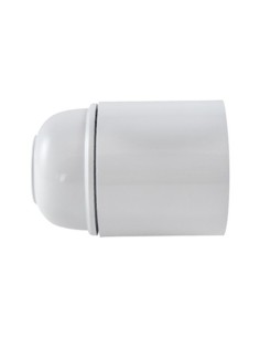 PORTALÁMPARAS LISO E27 BLANCO HEPOLUZ 03415