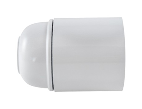 PORTALÁMPARAS LISO E27 BLANCO HEPOLUZ 03415