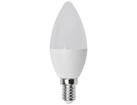LÁMPARA VELA LED E14 8W 3000K HEPOLUZ