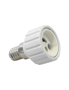 ADAPTADOR PORTALÁMPARAS E14 A GU10