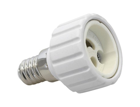 ADAPTADOR PORTALÁMPARAS E14 A GU10