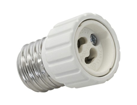 ADAPTADOR CONVERSOR E27 A GU10 HEPOLUZ