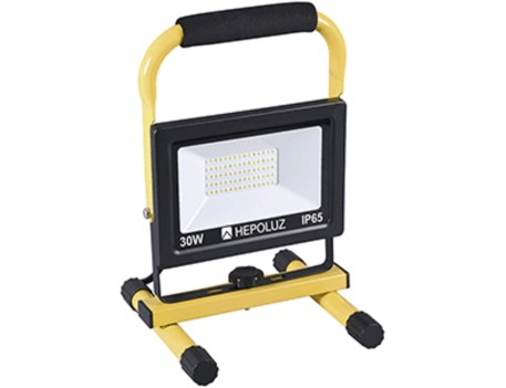 PROYECTOR LED CON SOPORTE 30W 6000K HEPOLUZ