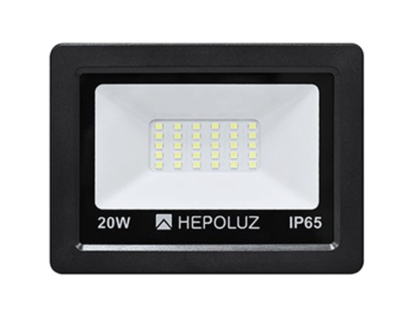 PROYECTOR LED SMD 20W 6000K NEGRO HEPOLUZ