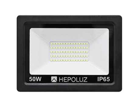 PROYECTOR LED SMD 50W 6000K NEGRO HEPOLUZ