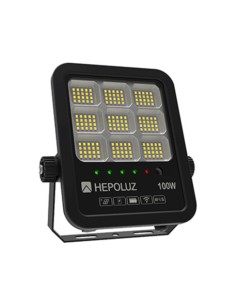 PROYECTOR LED SOLAR ABS 100W 3CCT HEPOLUZ