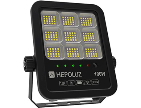 PROYECTOR LED SOLAR ABS 100W 3CCT HEPOLUZ