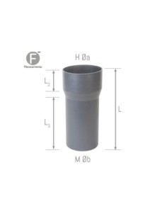 MANGUITO ALARGADERA FIBRO-PVC Ø90-110 ENCOLABLE