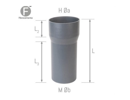 MANGUITO ALARGADERA FIBRO-PVC Ø110-118 ENCOLABLE