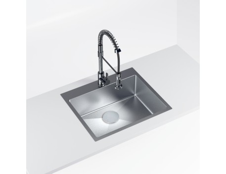 FREGADERO 1 SENO SOBRE ENCIMERA 54X40CM INOX