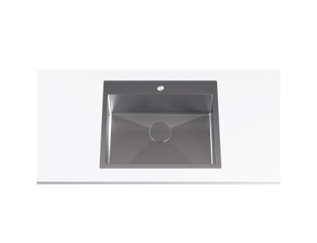 FREGADERO 1 SENO SOBRE ENCIMERA 54X40CM INOX