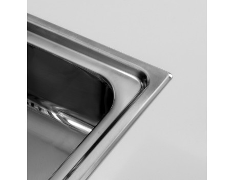 FREGADERO 1 SENO SOBRE ENCIMERA 54X40CM INOX