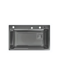 FREGADERO 1 SENO SOBRE ENCIMERA 75X45CM ACERO INOX