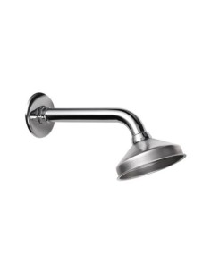 ROCIADOR DUCHA INOX 90MM CON BRAZO 160MM